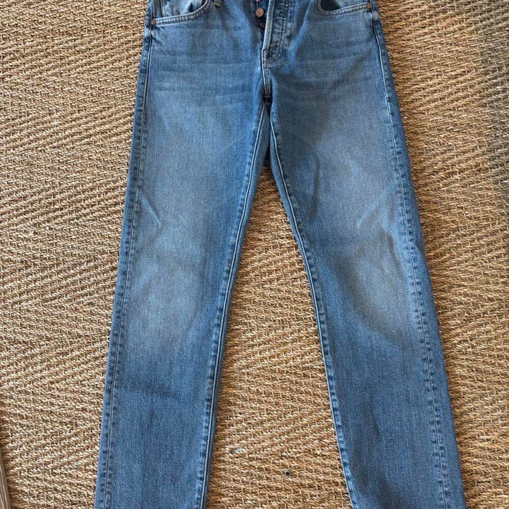Mother Women's Blue and Navy Jeans